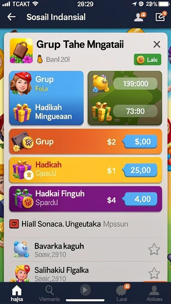 nagitabet - Tampilan antarmuka yang menarik dan user-friendly.